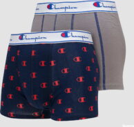 Champion Boxery Mix 2Pack šedé / navy / červené XXL