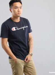 Champion Crewneck T-Shirt navy S