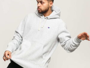 Champion Hooded Sweatshirt melange šedá XXL