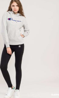 Champion Hooded Swetshirt melange šedá XL