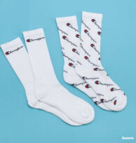 Champion Mix Crew Socks 2Pack bílé / navy EUR 43-46