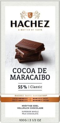Hachez čokoláda Cocoa Maracaibo mléčná 55,5% cocoa 100g