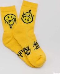 F*CK THEM Smiley Socks žluté EUR 35-38