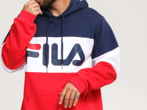 Fila Men Night Blocked Hoody navy / červená / bílá L