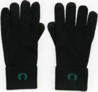 FRED PERRY Merino Wool Gloves černé L