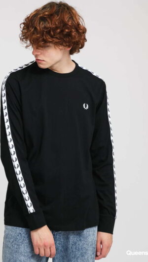 FRED PERRY Taped LS Tee černé S