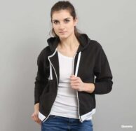 Calvin Klein Top Hoodie Full Zip C/O černá XS