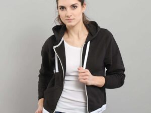 Calvin Klein Top Hoodie Full Zip C/O černá XS