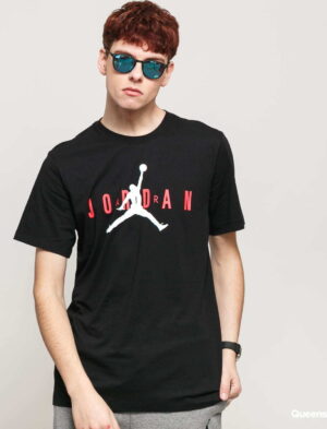 Jordan M J SS CTN Jordan Air Wordmark černé / neon růžové S