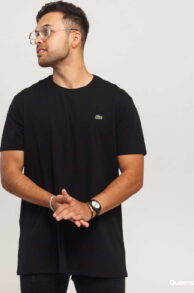 LACOSTE Base T-shirt černé S