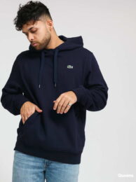 LACOSTE Hooded Fleece Sweatshirt navy M