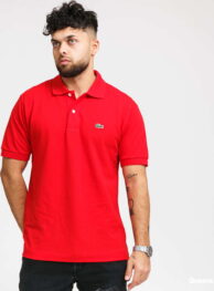 LACOSTE Men's Polo T-Shirt červené L