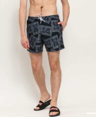 LACOSTE Swimming Trunks černé / bílé L