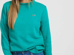 LACOSTE Women's Crewneck zelená L