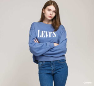 Levi's ® W Graphic Diana Crew modrá L