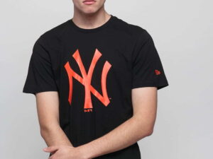 New Era MLB Seasonal Team Logo Tee NY černé / oranžové S