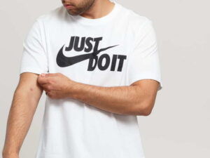 Nike M NSW Tee Just Do It Swoosh bílé 3XL