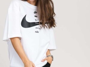 Nike W NSW Swoosh Top SS bílé XL