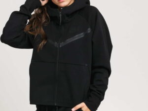 Nike W NSW Tech Fleece WR Hoodie FZ čermá L