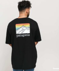 Patagonia M's Line Logo Ridge Pocket Responsibili Tee černé XL