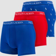 Polo Ralph Lauren 3Pack Stretch Cotton Boxer Briefs modré / červené XXL