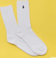 Polo Ralph Lauren Classic Cotton Crew Socks bílé