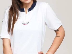 Reebok Classics Cropped V Neck bílé S