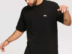 Stüssy Stock Logo S/SL Crew černé M