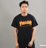 Thrasher Flame Logo černé M