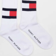 Tommy Hilfiger TH Jeans Flag Socks bílé EUR 43-46