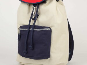 TOMMY JEANS Heritage Backpack krémový / navy / červený