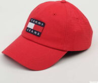 TOMMY JEANS Heritage Cap červená