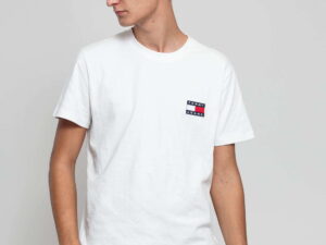 TOMMY JEANS M Badge Tee bílé XS
