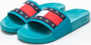 TOMMY JEANS TJ Flag Pool Slide exotic teal EUR 46