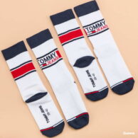 TOMMY JEANS TMJ 2Pack Sock bílé / navy / červené EUR 43-46