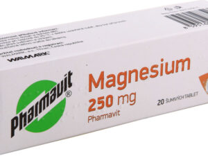 MAGNESIUM 250 MG PHARMAVIT 250MG šumivá tableta 20