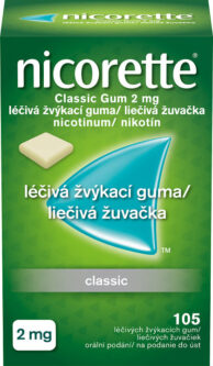 NICORETTE CLASSIC GUM 2MG léčivé žvýkací gumy 105