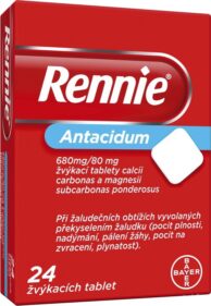 RENNIE 680MG/80MG žvýkací tableta 24