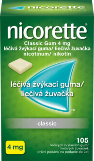 NICORETTE CLASSIC GUM 4MG léčivé žvýkací gumy 105