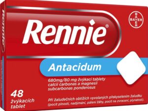 RENNIE 680MG/80MG žvýkací tableta 48