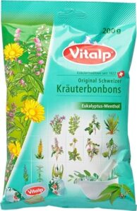 TOPVET -švýcar.bonbóny VITALP Eukalypt-mentol 200g