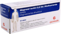 MAGNESII LACTICI 0,5 TBL. MEDICAMENTA 0,5G neobalené tablety 50