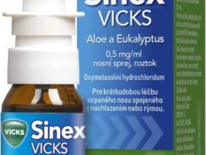 SINEX VICKS ALOE A EUKALYPTUS 0,5MG/ML nosní podání SPR SOL 1X15ML