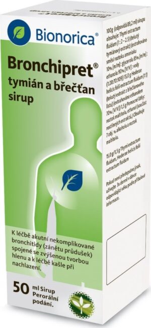 BRONCHIPRET TYMIÁN A BŘEČŤAN sirup 1X50ML