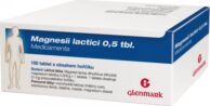 MAGNESII LACTICI 0,5 TBL. MEDICAMENTA 0,5G neobalené tablety 100
