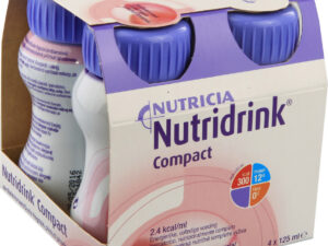 NUTRIDRINK COMPACT S PŘÍCHUTÍ JAHODOVOU perorální SOL 4X125ML