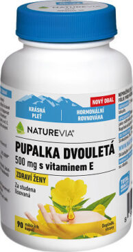 Swiss NatureVia Pupalka dvouletá 500mg+vitE cps.90