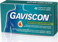GAVISCON 250MG/133,5MG/80MG žvýkací tableta 48