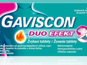 GAVISCON DUO EFEKT 250MG/106,5MG/187,5MG žvýkací tableta 24