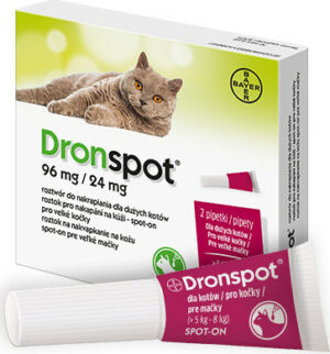 Dronspot 96mg/24mg velké kočky spot-on 2x1.12ml